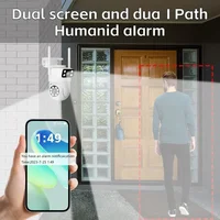 4K 8MP Tuya double objectif PTZ WIFI caméra Full HD double écran Ai humain suivi automatique extérieur 4MP sécurité vidéo Surveillance caméra 4