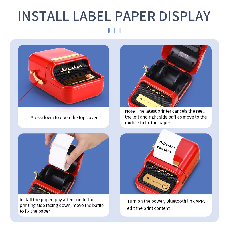 Niimbot B21 Barcode Label Maker Wireless Thermal Printer For Home Office Commercial Pocket Mini Bluetooth Printer With Giftlabel - Imagem 3