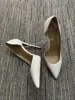 Sexy Woman Stiletto Heel Slip On Pump Shoes Pink White Blue Pointed Toe Spring Autumn Thin High Heel Single Shoes For Lady Girl 3