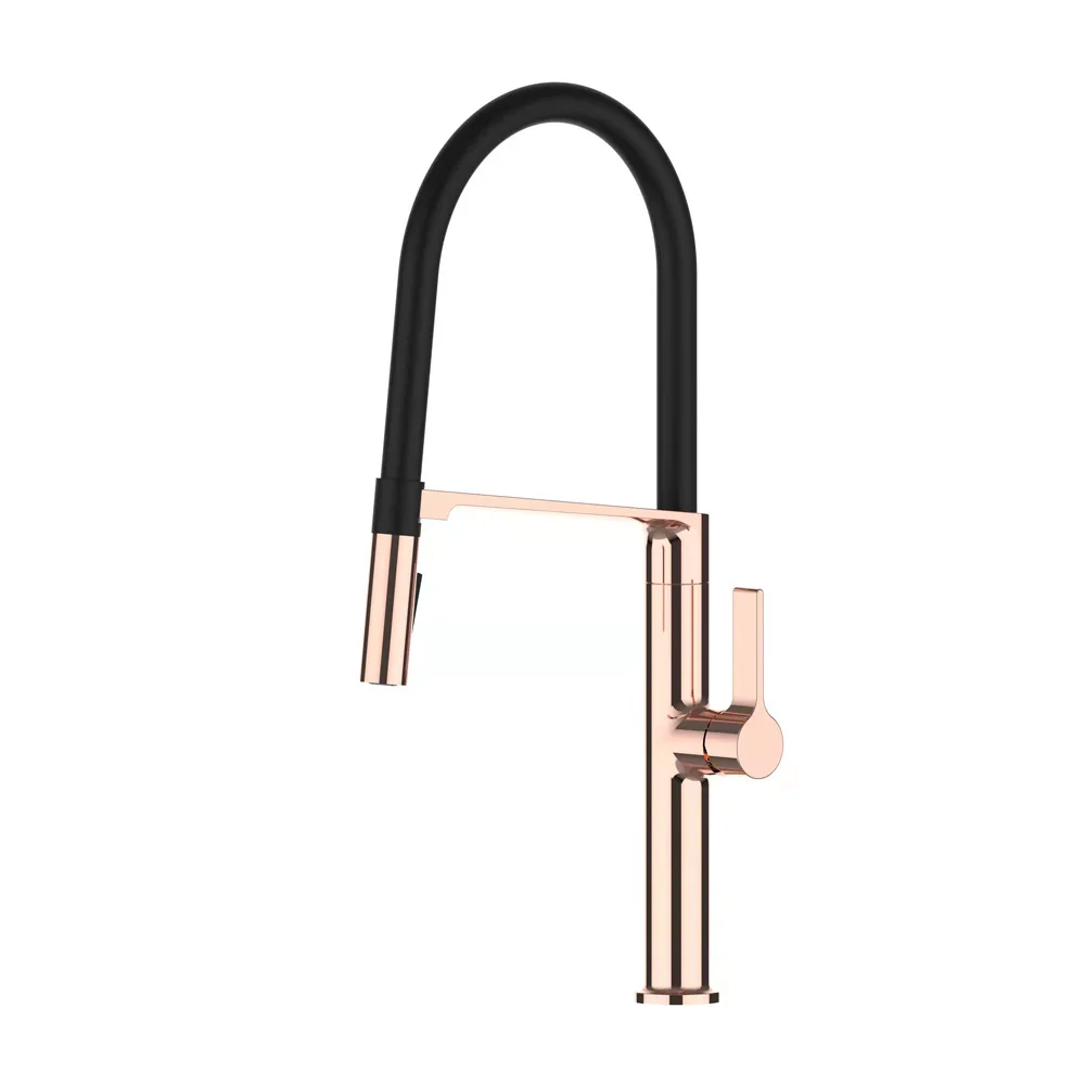 High Quality Brass Kitchen sink faucet Tall Pull out Kitchen mixer Tap Cold hot water with 2 mode sprayer,Gold/Rose gold/Chrome