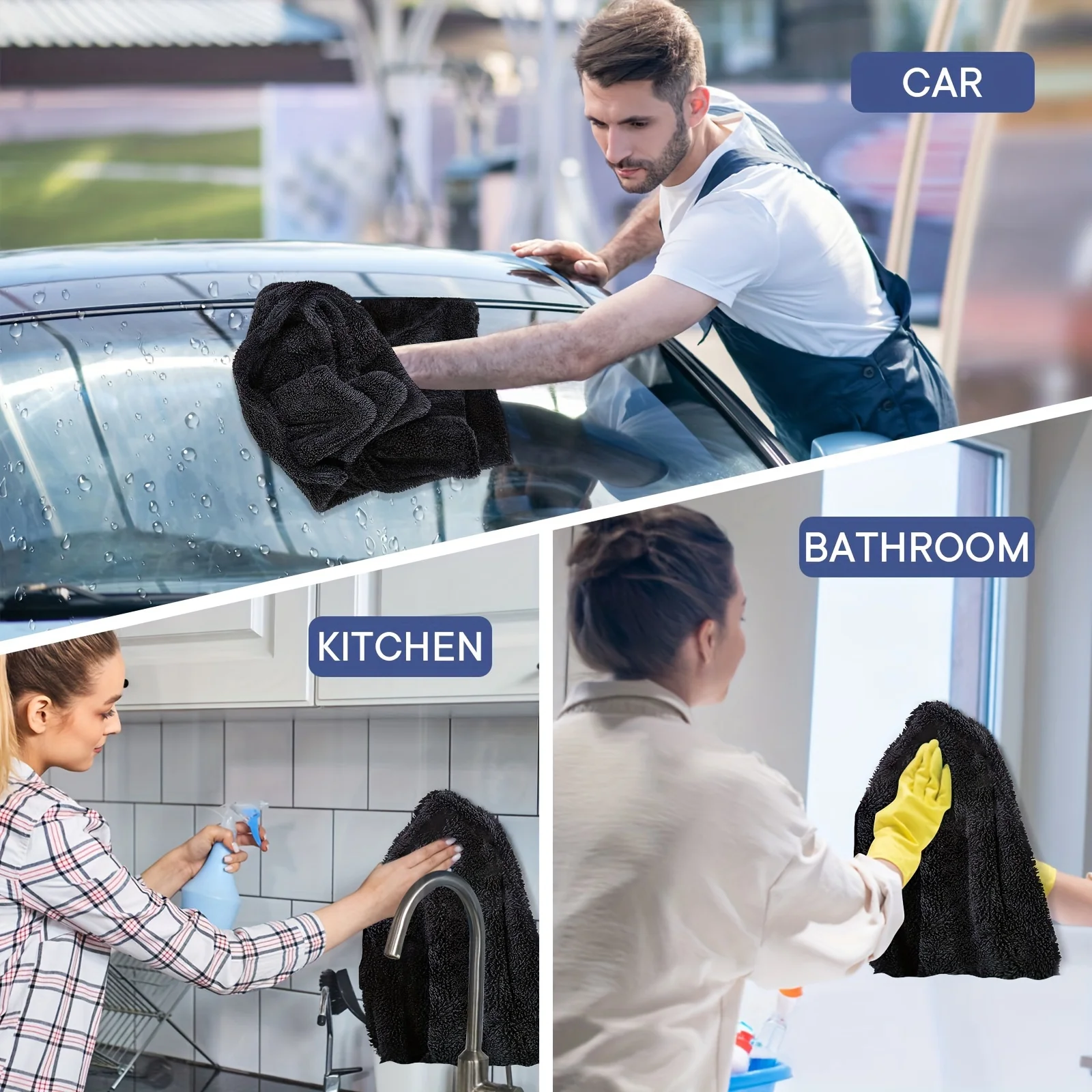 Cloth Towel 1200GSM Double Sided for Car Home Washing Accessories