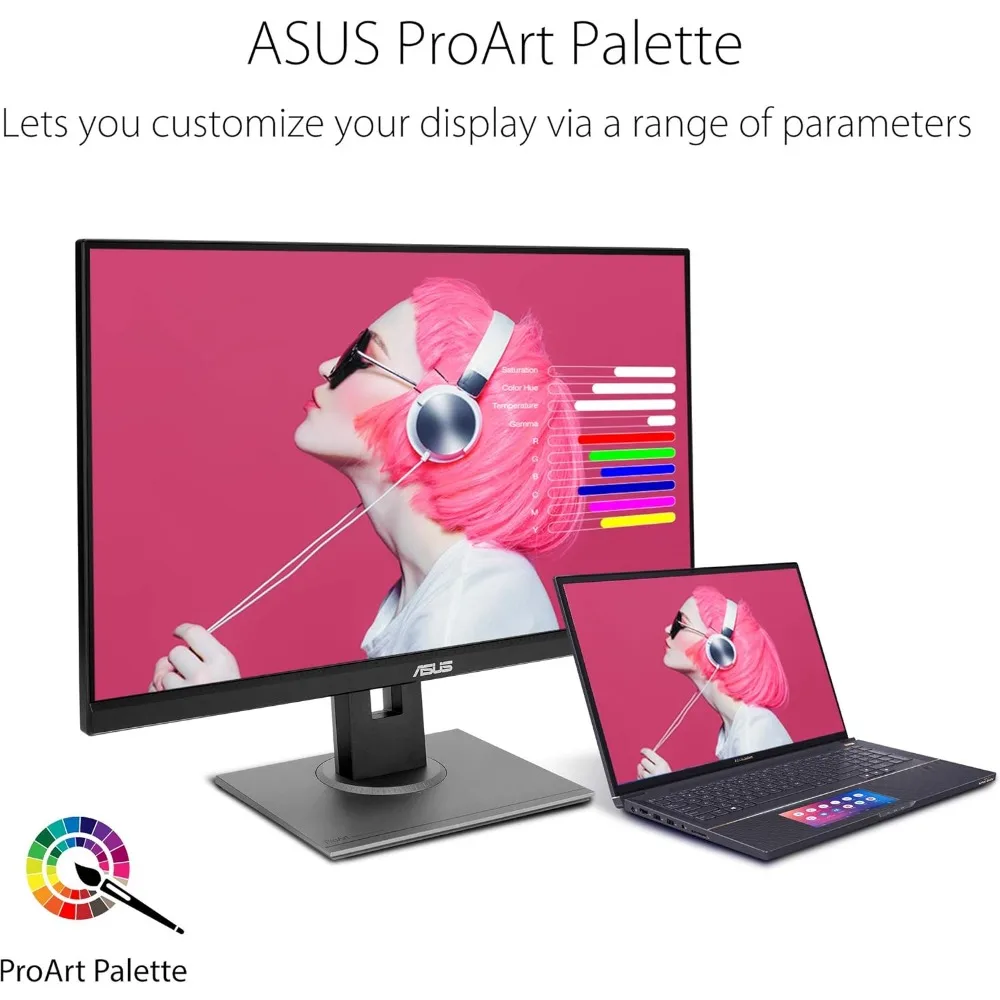 ProArt Display PA278QV 27&rdquo; WQHD (2560 x 1440) Monitor, 100% sRGB/Rec, IPS, DisplayPort HDMI DVI-D Mini DP