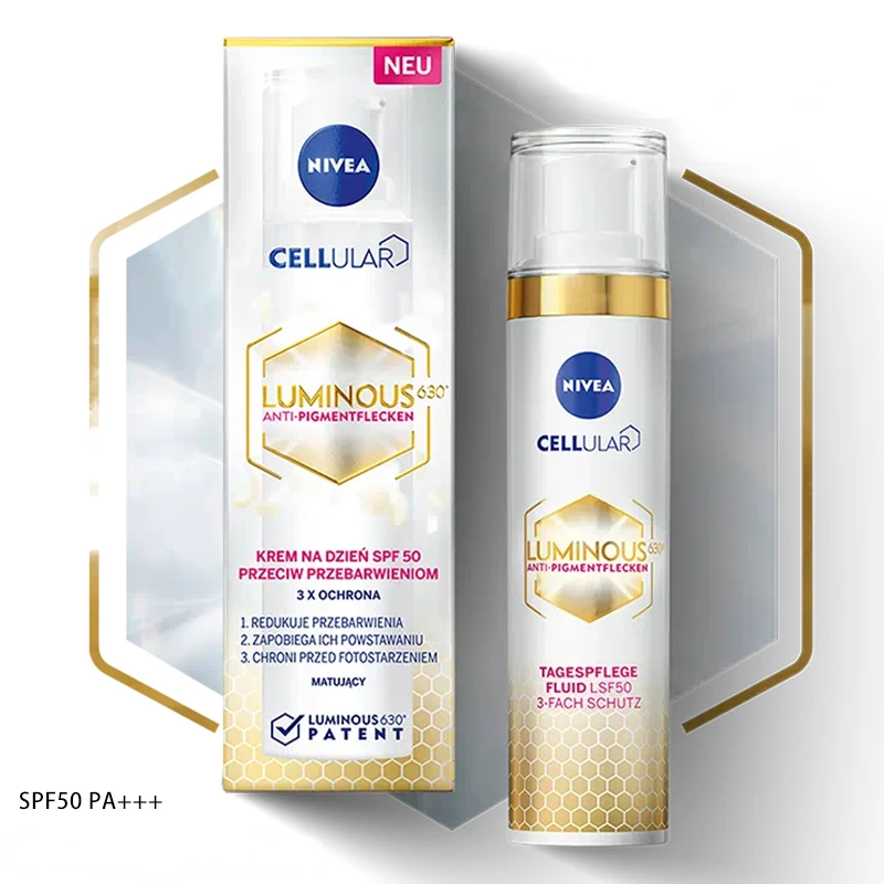 Nivea Cellular Luminous 630&deg; Anti-pigment Flecken Sunscreen 40ml UV Protection SPF50 Isolation Whitening Sunblock Skin Care