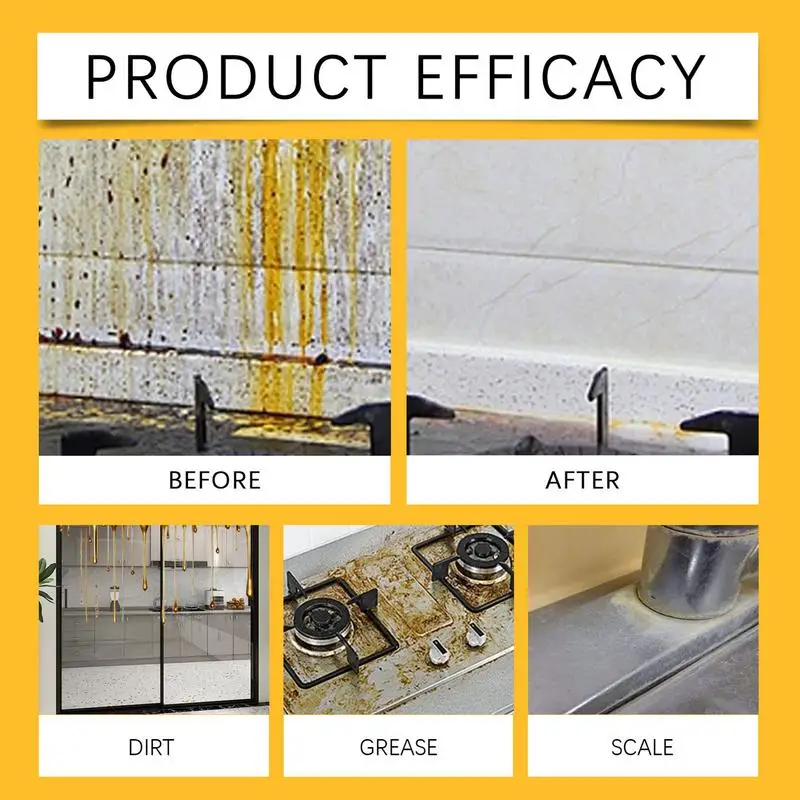 kitchen heavy oil cleaner degreaser Removes Grease Grime Stains pots and pans grease cleaner kitchen foam home supplies