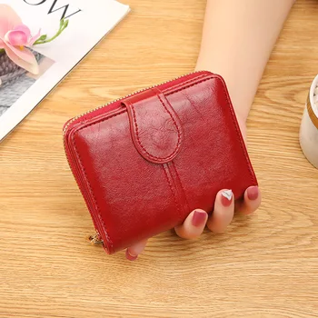 2023 Portafogli moda per donna Portafoglio corto Porta carte da donna in PU Porta carte con cerniera Portafoglio piccolo Tasca portamonete