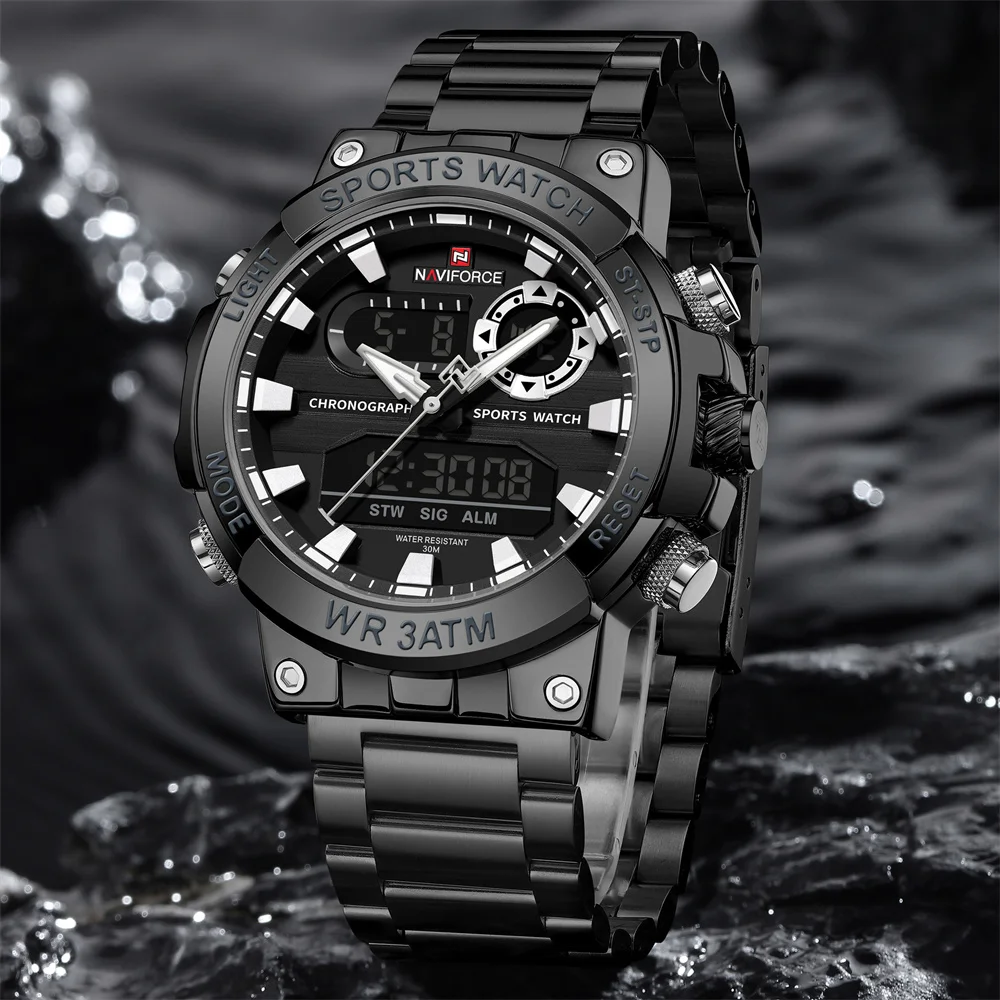 Naviforce 9237 Luxury Stainless Steel Men Watch description image 6
