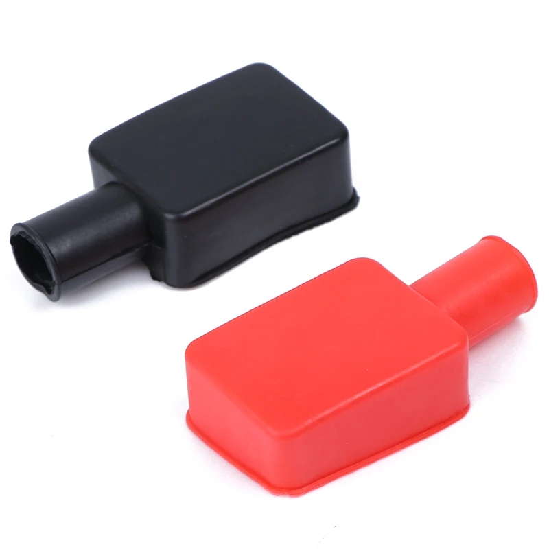 1 Pair Universal Car Battery Terminal Cap Negative Positive Terminal Covers Protector Car Accessories Battery