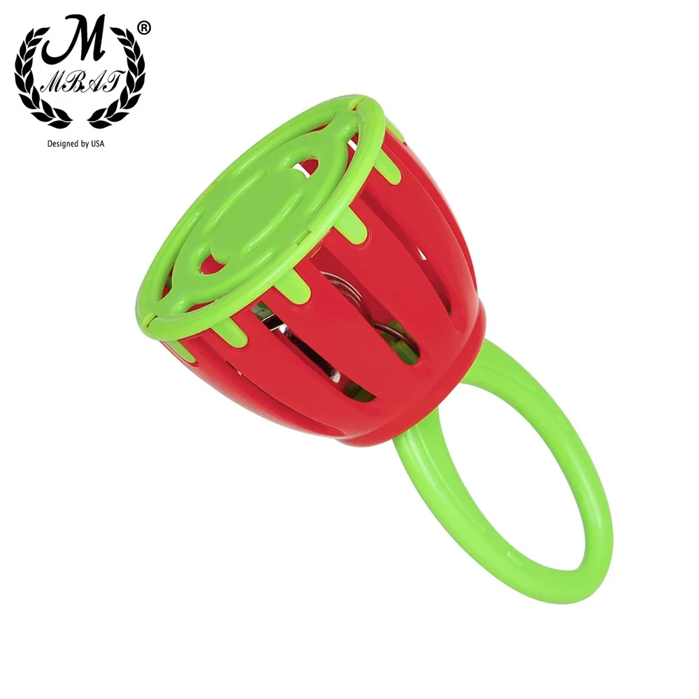 M MBAT Hand Cage Bells Bell Drums Children's Music Toys Rattles Children's Music Early Learning Toys Percussion Instruments