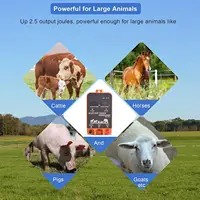 10KM Electronic Fence Energizer Charger for Preventing Wild Animals 12V Pulse Controller with LCD Display for Farm Sheep Cattle 2