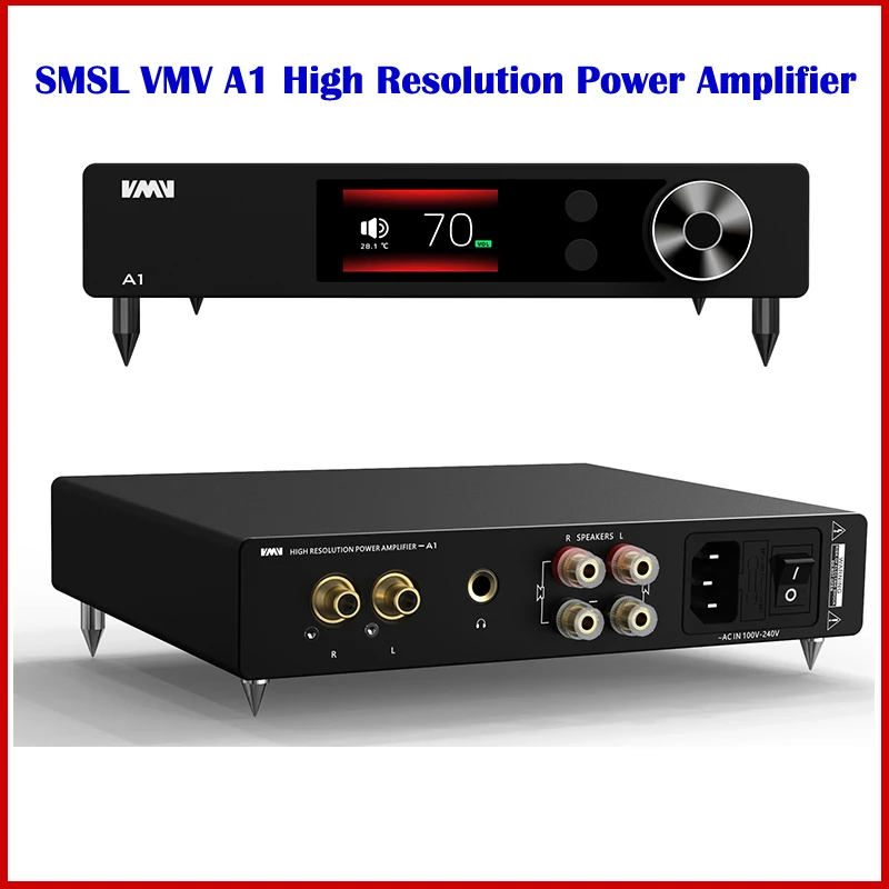 Smsl vmv a1高解像度パワーアンプ小型繊細なクラスリモコン付き
