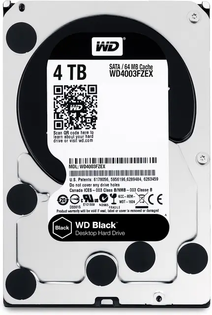 WD Черный 4 ТБ 3 ТБ 2 ТБ 1 ТБ Внутренний жесткий диск HDD SATA 64 МБ кэш 3,5 дюйма Подходит для настольных игровых консолей 2