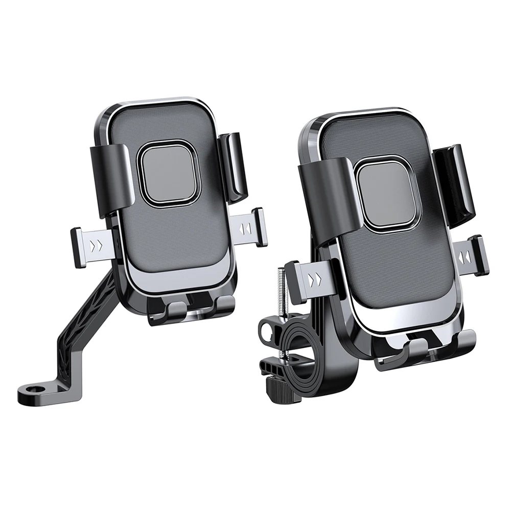 Universal 360° Rotatable Motorcycle and Scooter Phone Holder with One-Hand Operation