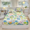 Bedspreads Cartoon Kids Bedding Fitted Sheet Elastic Band Around Mattress Cover Single King Size sabanas Bed Cover Bed Sheets 2