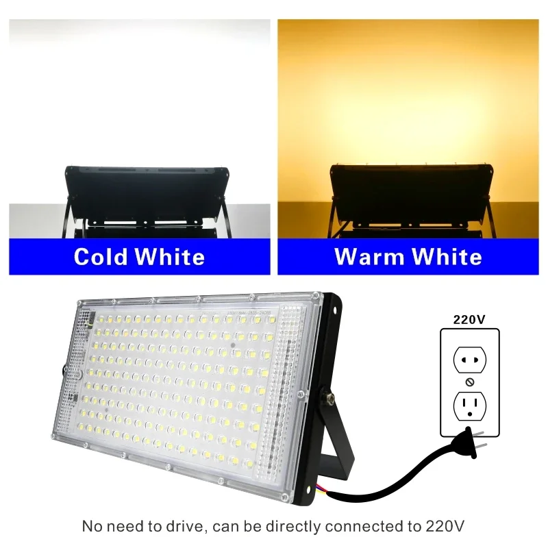 1pcs150W Led 투광 조명 220V 110V 야외 정원 홍수 조명 스포트라이트 Focos LED 반사경 가로등 조경 조명
