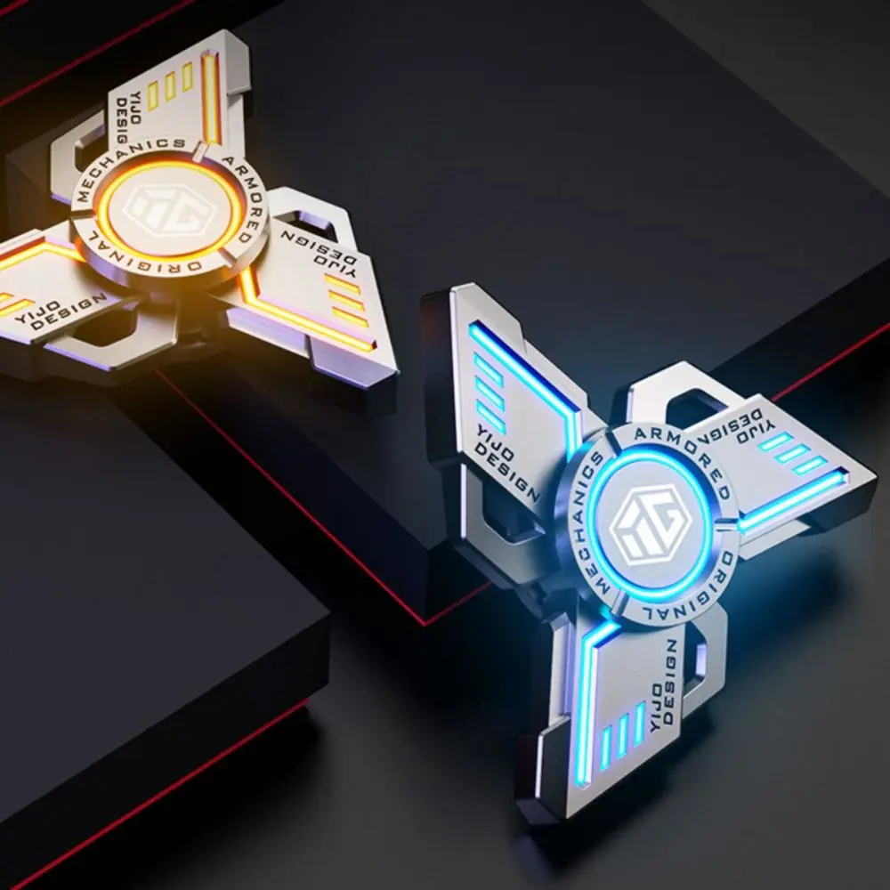 Fingertip Toys Fingertip Gyro Mini Smart Fidget Spinner Toys Glowing In The Dark Rotating Small All-metal Birthday Gifts