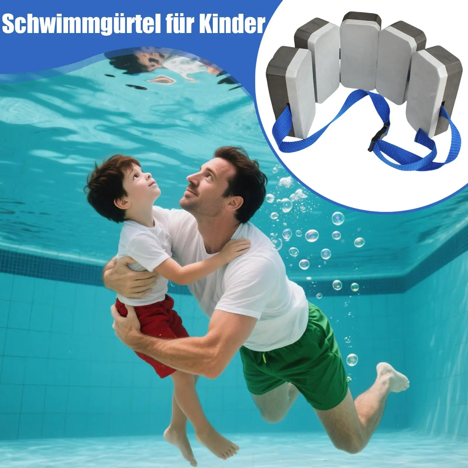 Safety Swimming Accessories Kids Swim Belt Flotation Belt Swim Trainer For Children Ages 7-10 Boys Girls Safety Exerciser