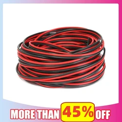 Premium Red and Black Speaker Cable - High - Performance Audio Core Wire with Tinned Copper (Available in 5m/10m Lengths) (10m)