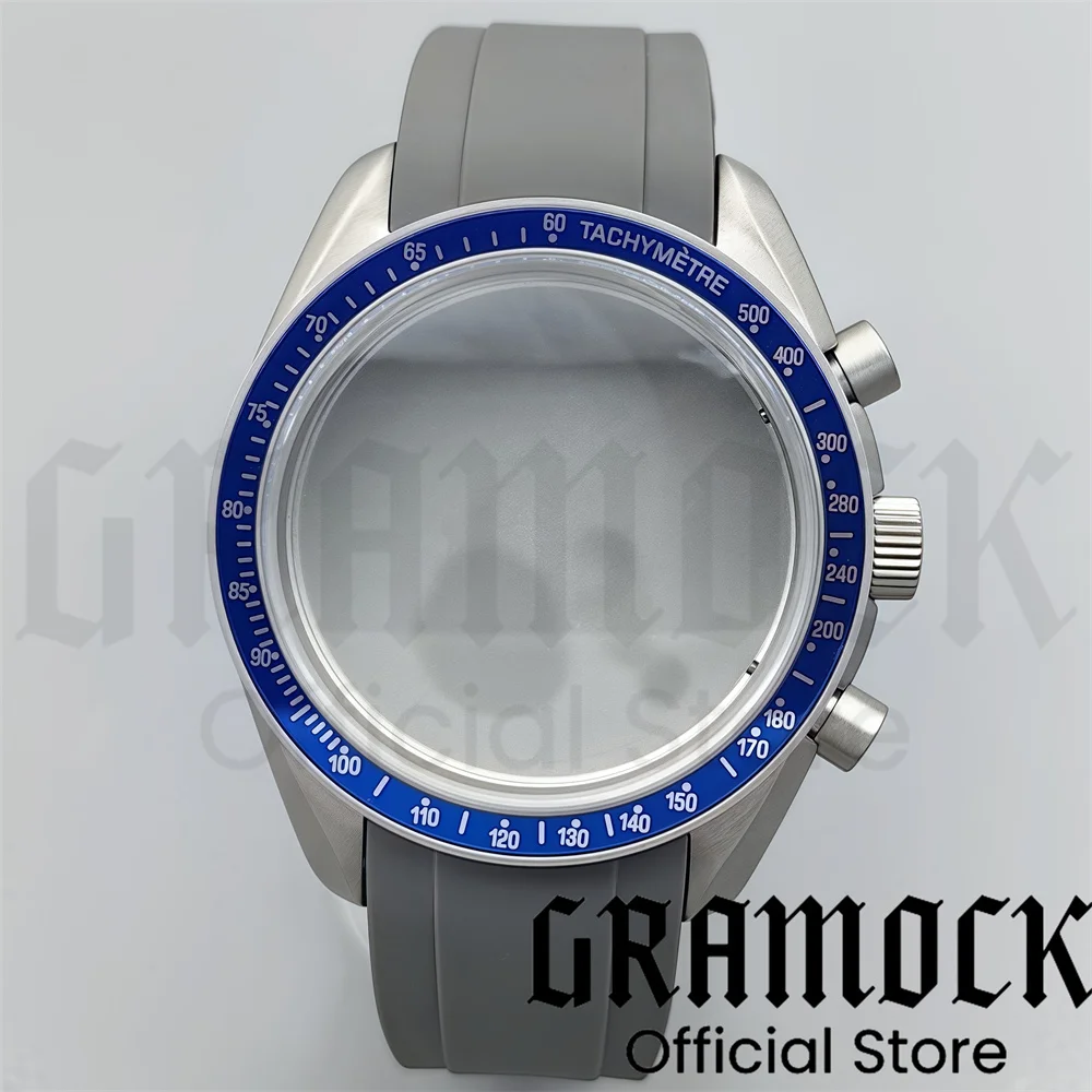 VK63 VK64 40mm Titanium Watch Case Black Silver Insert Dome