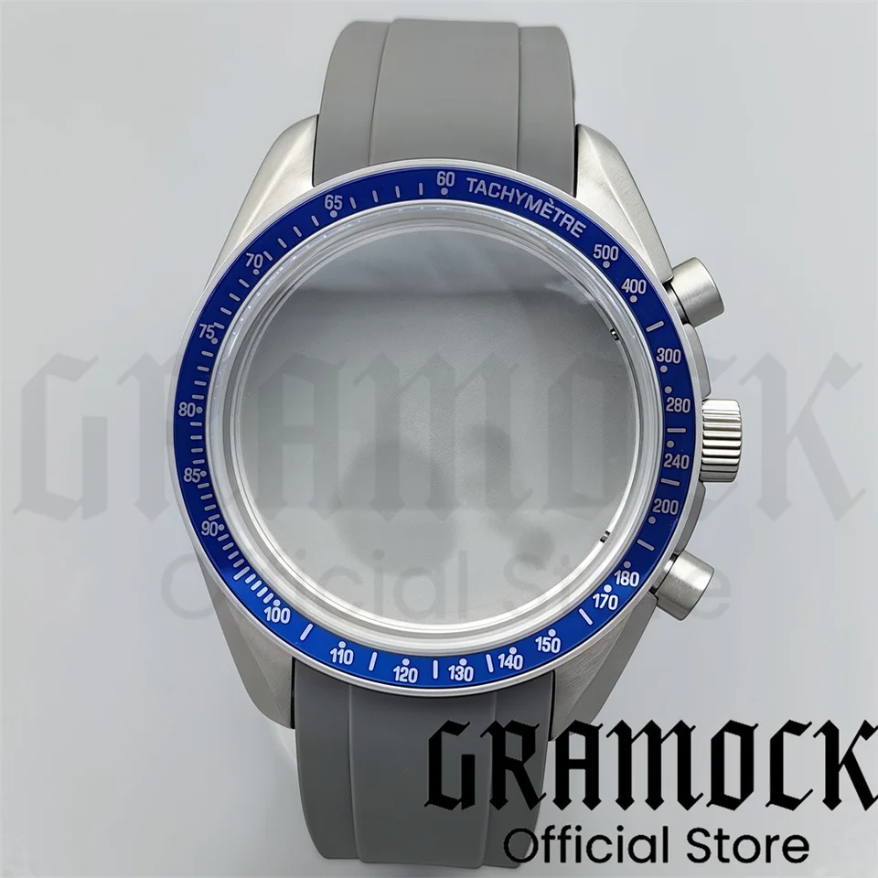 VK63 VK64 40mm Titanium Watch Case Black Silver Insert Dome