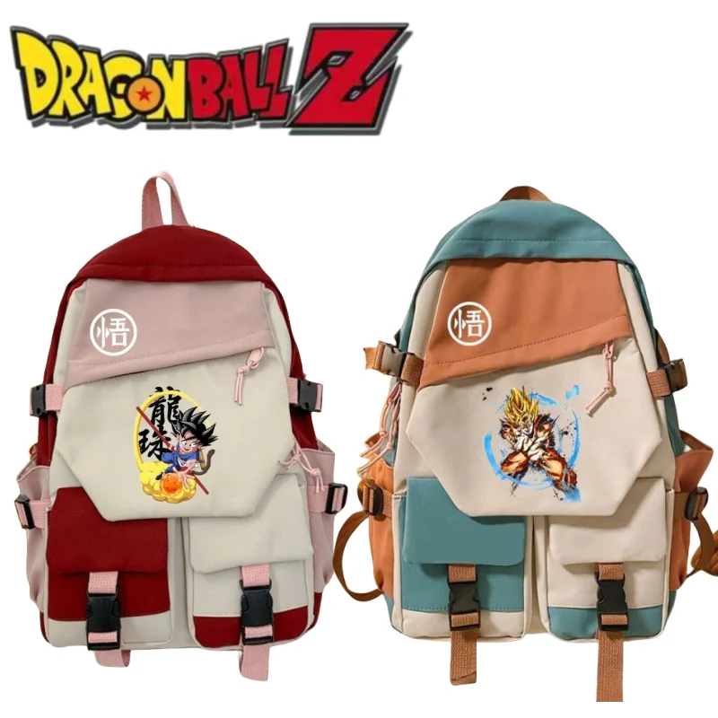 

Dragon Ball Goku Gogeta Cartoon School Bag Male Primary and Secondary School School Bag Creative Peripheral Backpack Travel Bag