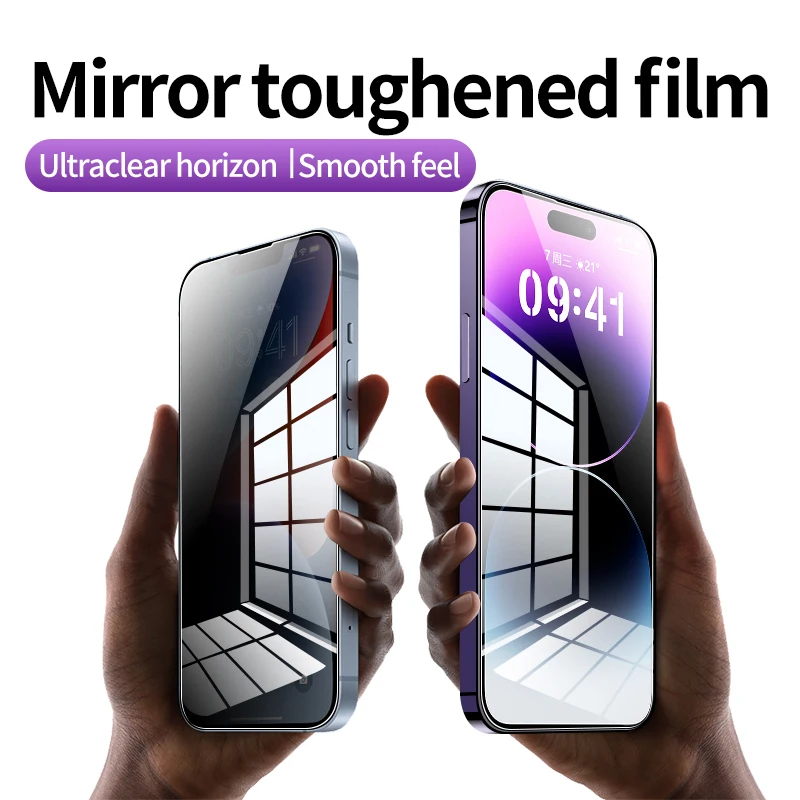 

Full Cover Anti-Spy Screen Protector Privacy Glass For iPhone 14 11 12 13 PRO MAX SE 8 7 Plus X Xr Xs Max 13 mini tempered Glass