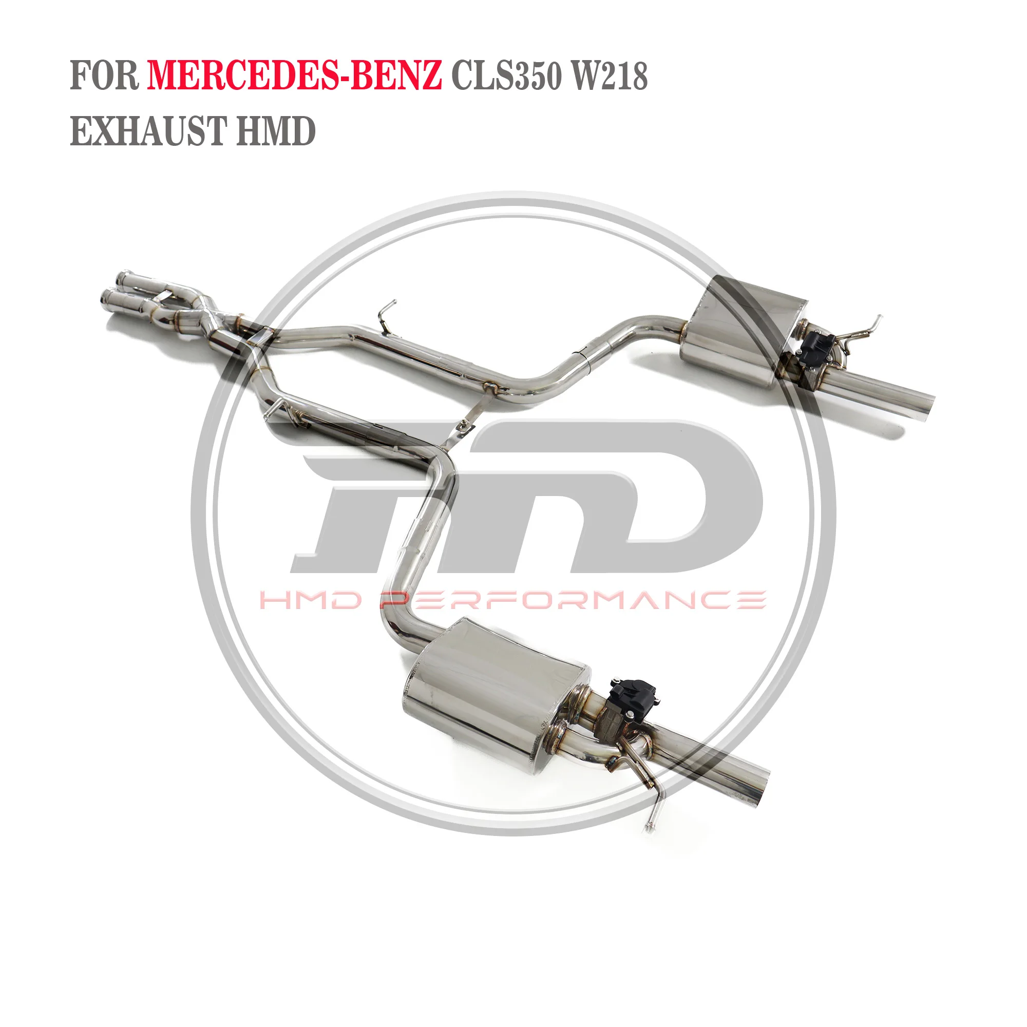 

HMD Exhaust System High Flow Performance Catback for Mercedes Benz W218 CLS320 CLS350 CLS400 3.0T With Catalytic Header