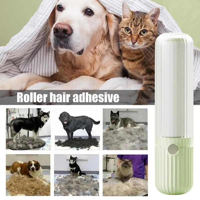 Lint Roller Reusable Lint Roller Leaving No Trace Pet Hair Remover With Lid And Anti-Slip Handle Lint Roller For Clothes For