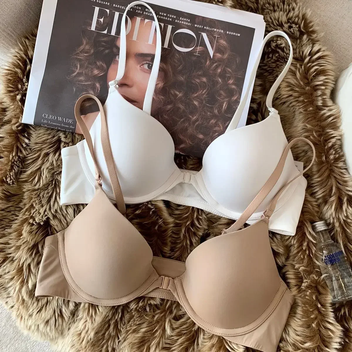 

Super Push Up Bra Small Breast Front Closure Bras For Women Seamless Bra Thin Underwear Sexy Lingerie Female
