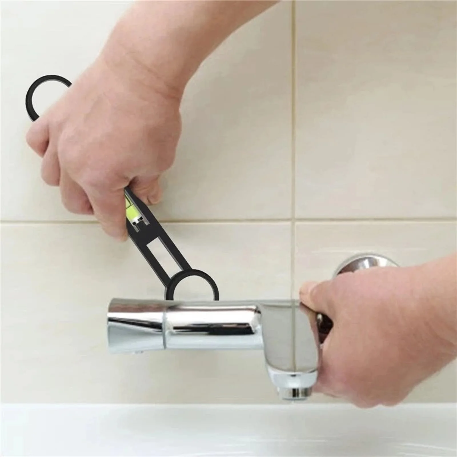 Bathroom Kitchen Accessories Bath Tap Turn Ranging Installation Maintenance Tool Mix Water Valve Curved Foot Level Shower Faucet - 3