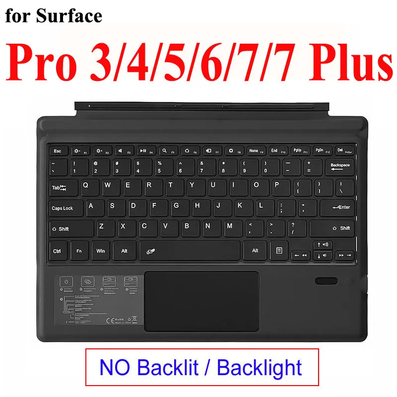 korean computer keyboard Bluetooth Wireless Keyboard For Surface Pro 3 4 5 6 7 Go 2 Trackpad Russian Arabic Hebrew Korean Spanish teclado Keyboard Tablet gaming pc keyboard Keyboards