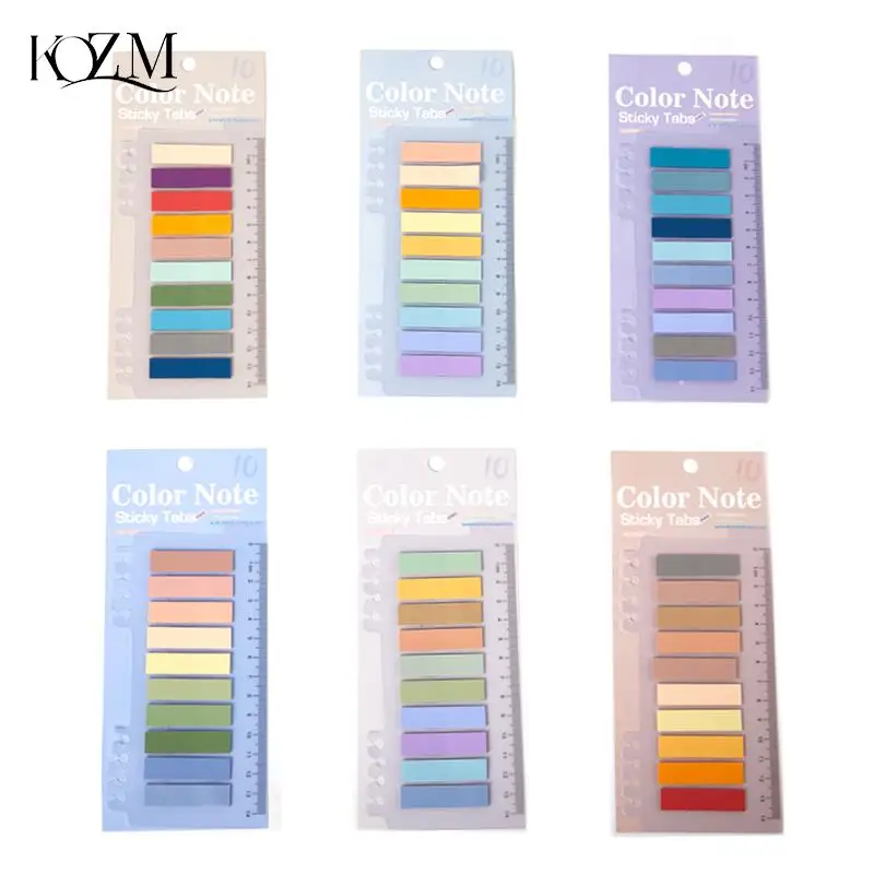 

200Sheets Colorful Page Markers Index Tabs Bookmark Sticky Notes Notepad Kawaii Stationery Papeleria School Office Supplies
