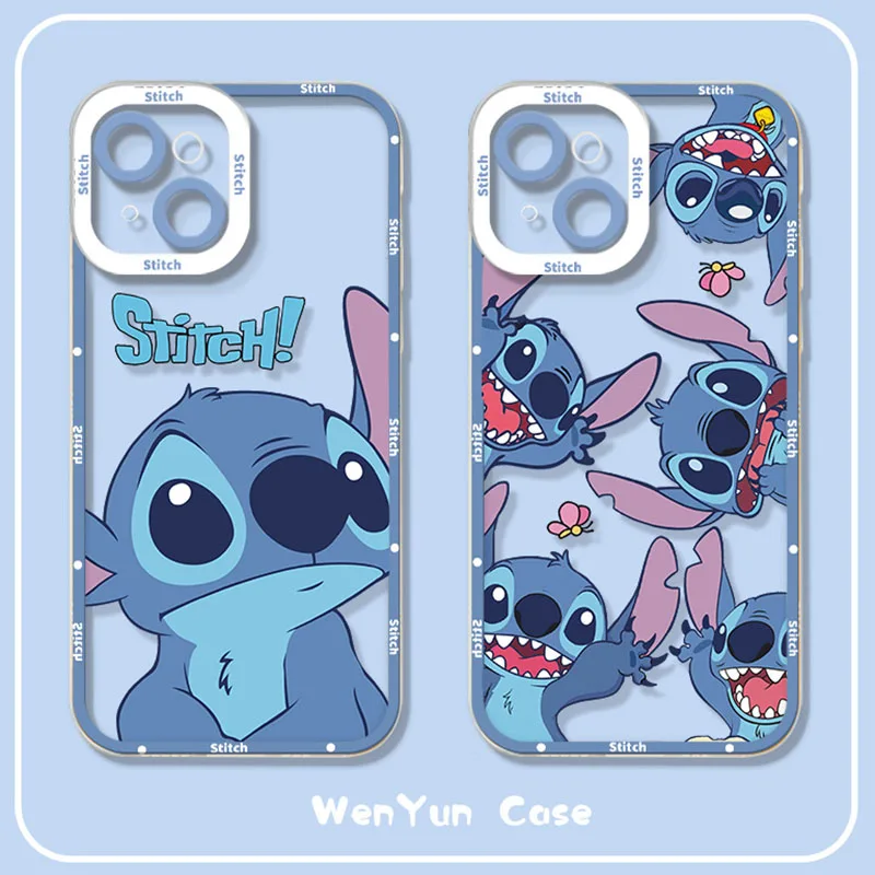 Custodia In Tpu Trasparente Disney Stitch Per Oneplus 8 8T 9 9T 10 Pro 9R 9Rt Nord One Plus 1 + 9R 1 + 8 1 + 8T 1 + 10Pro Cover In Silicone Morbido Tr