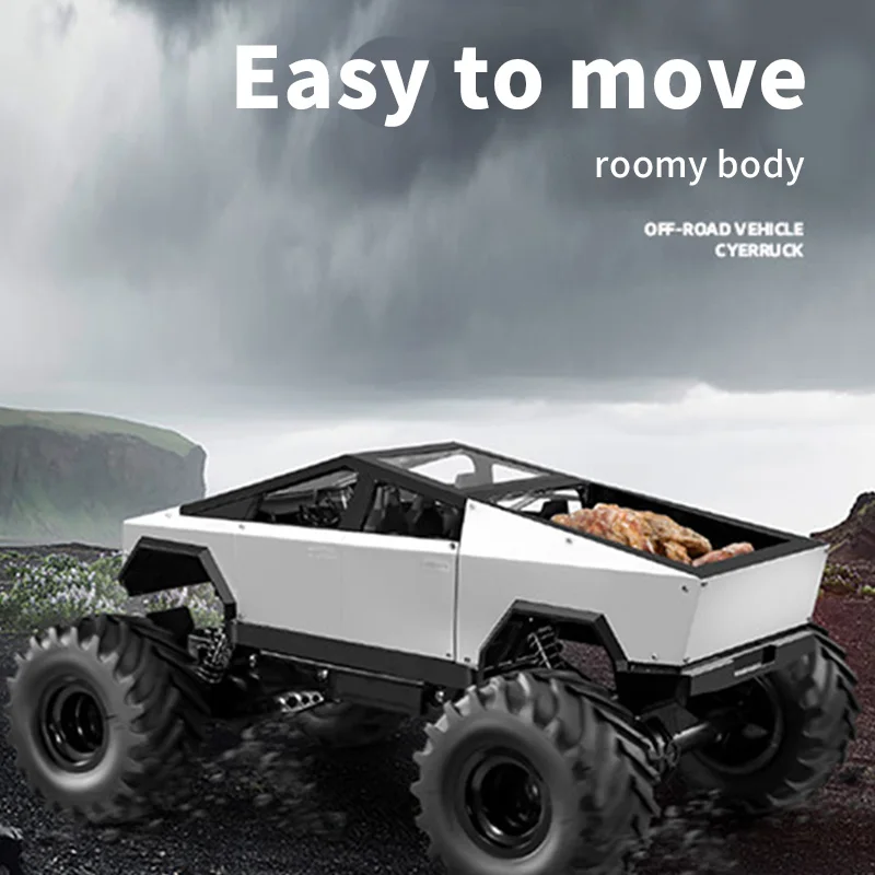 1:8 Alloy Off-road Remote Control Car, Super Large Four-wheel Drive Charging Big-foot Climbing Car, Simulated Sound Effects 6