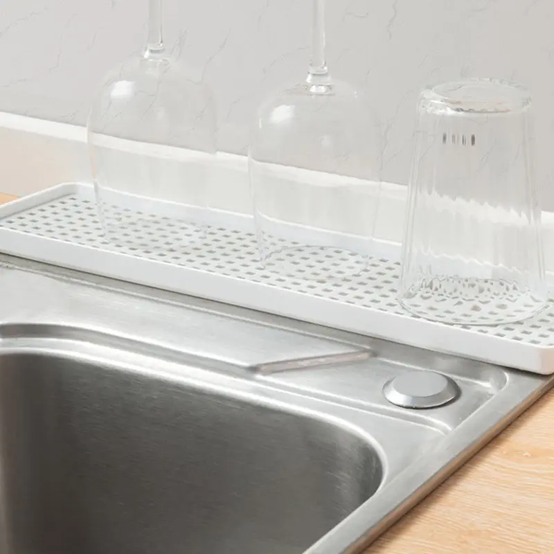 Double Layer Kitchen Drain Tray Dish Drainer Fruit Vegetable Water Drain Racks Washing Drying Rack Serving Plate Detachable Stor 6