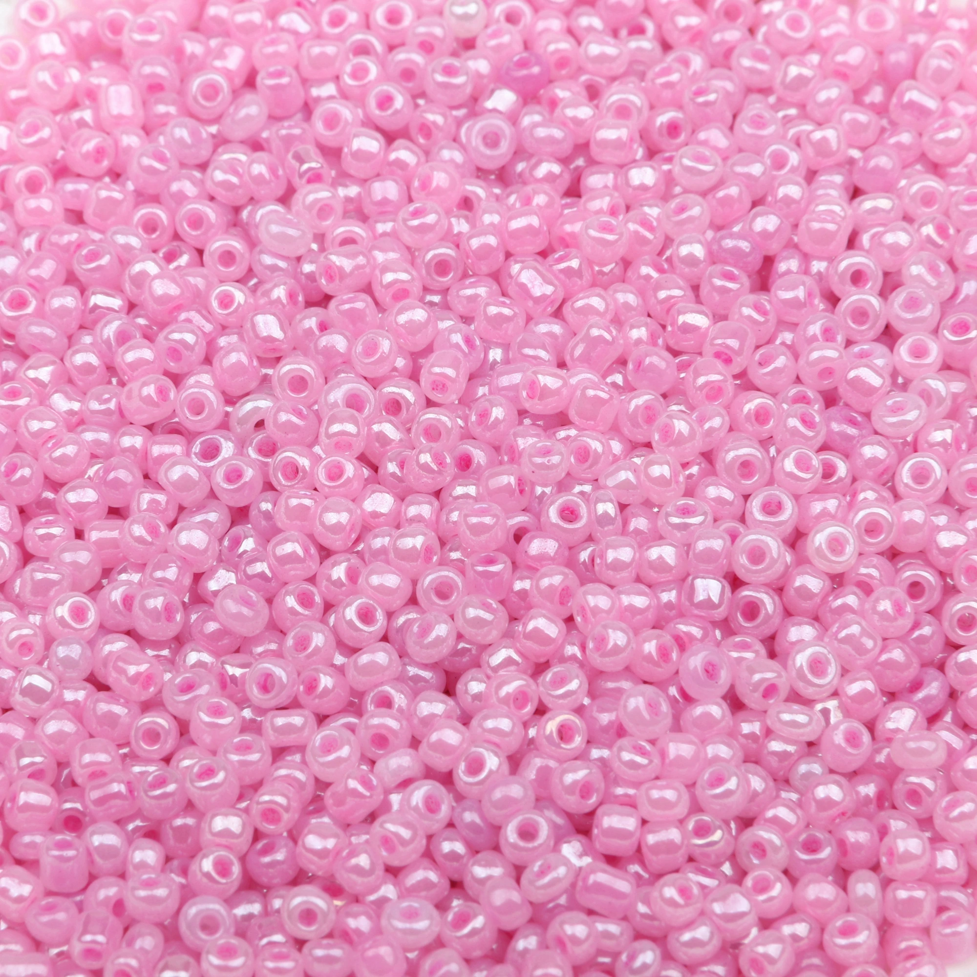 3 mm, 25 g/700 Stück, glänzende Glasperlen, Pastellfarben, 8/0, bunt, undurchsichtig, Mix, Mini-Rocailles-Perlen für die Schmuckherstellung, DIY, GSB-A – Detail 11