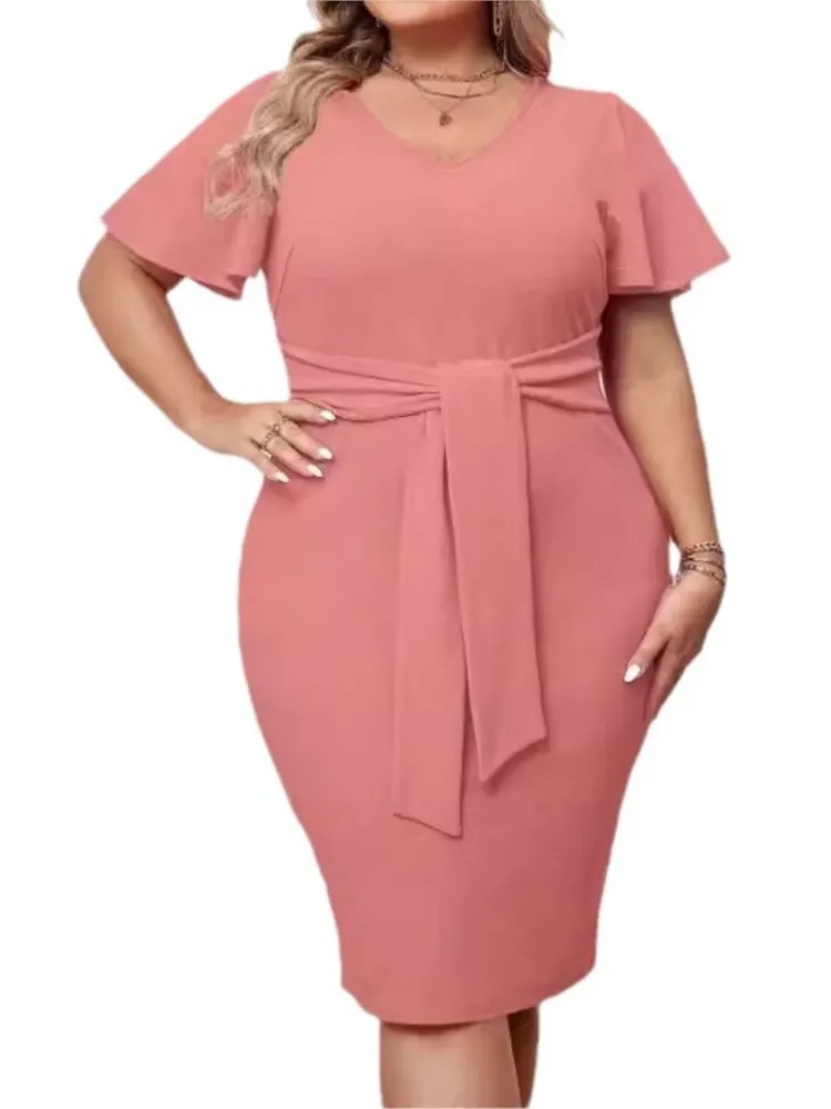 strapless open back dress Lyon Pink Dress – Happy J Boutique main image 1