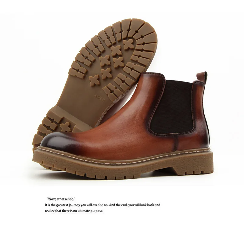 

Men's shoes high-top martin boots color retro personality trendy shoes high-end fashion casual shoes