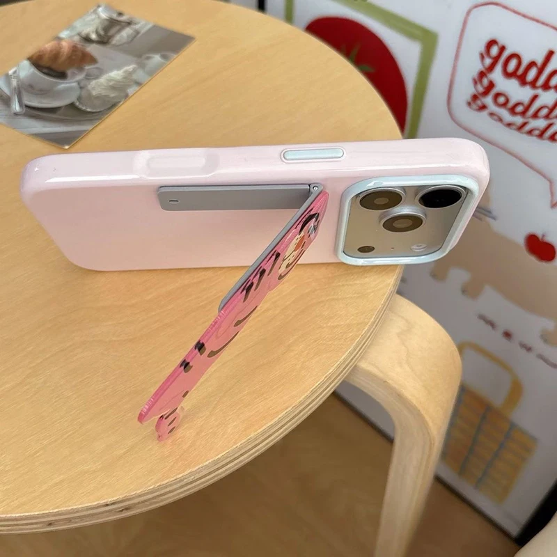 Kawaii Candy 3D Cartoon Animal Style Soft Phone Case with Foldable Holder