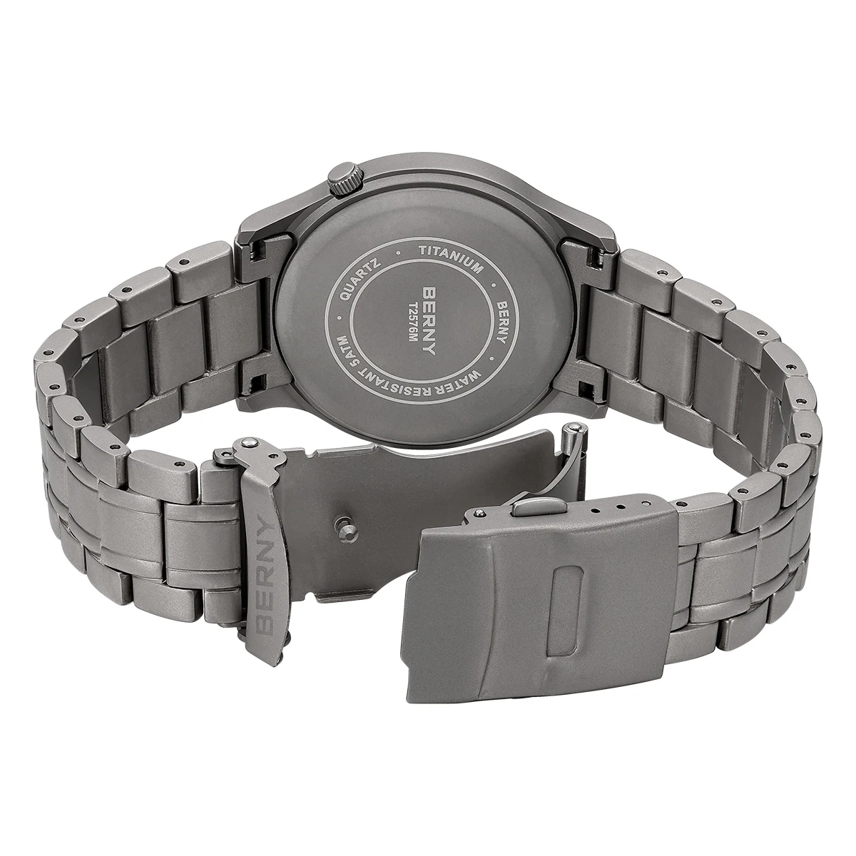 BERNY Titanium Watches for Men Super Luminous Dial Sapphire