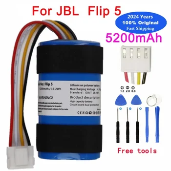 2024 Years New Original Speaker Battery For JBL Flip 5 Flip5 SUN-INTE-152 5200mAh Wireless Bluetooth Batteries Batteria + Tools