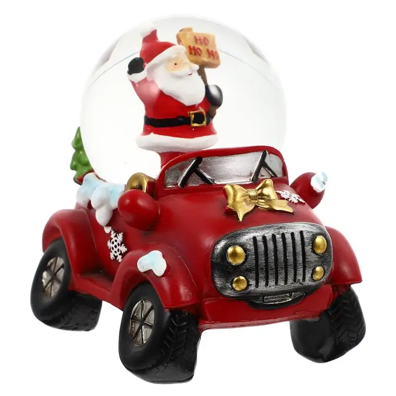 

1Pc Glowing Ball Decor Xmas Crystal Ball Xmas Car Shape Decor Luminous Crystal Ball Desktop Adorn for Party Home Desktop Decor