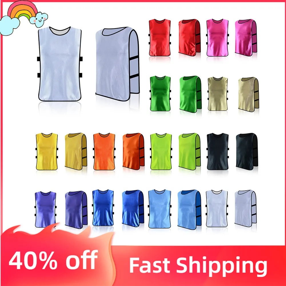 1pc Football Vest Soccer Pinnies Jerseys Quick Drying Team Sports Games Vest Youth Practice Training Bibs Hot Sale Part