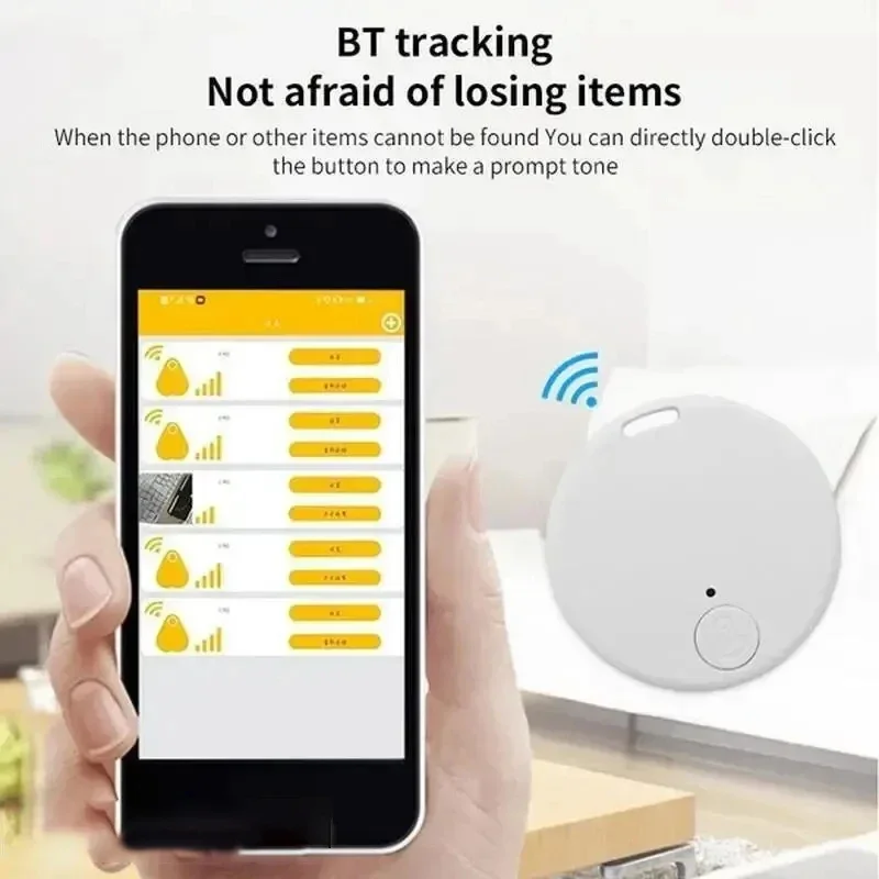 Mini Bluetooth 5.0 Tracker AntiLost Device Round Pet Kids Bag Wallet Tracking Smart Finder Locator anti lost tracker,bluetooth tracker,bluetooth finder,wallet tracker