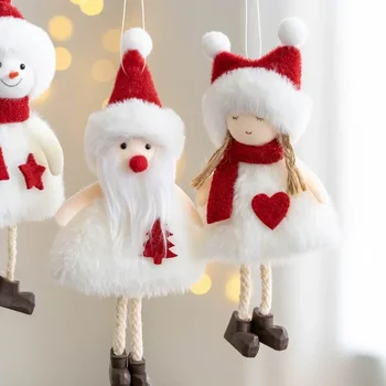 Christmas Pendant Cute Small Angel Doll Ornaments Merry Christmas Household Decor Garland Christmas Tree Decor Xmas New Year