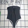 AL YOGA 2025 New Women's Conservative Letter Printed One-piece Swimsuit Slimming Triangle Sexy Vacation Swimsuit 1