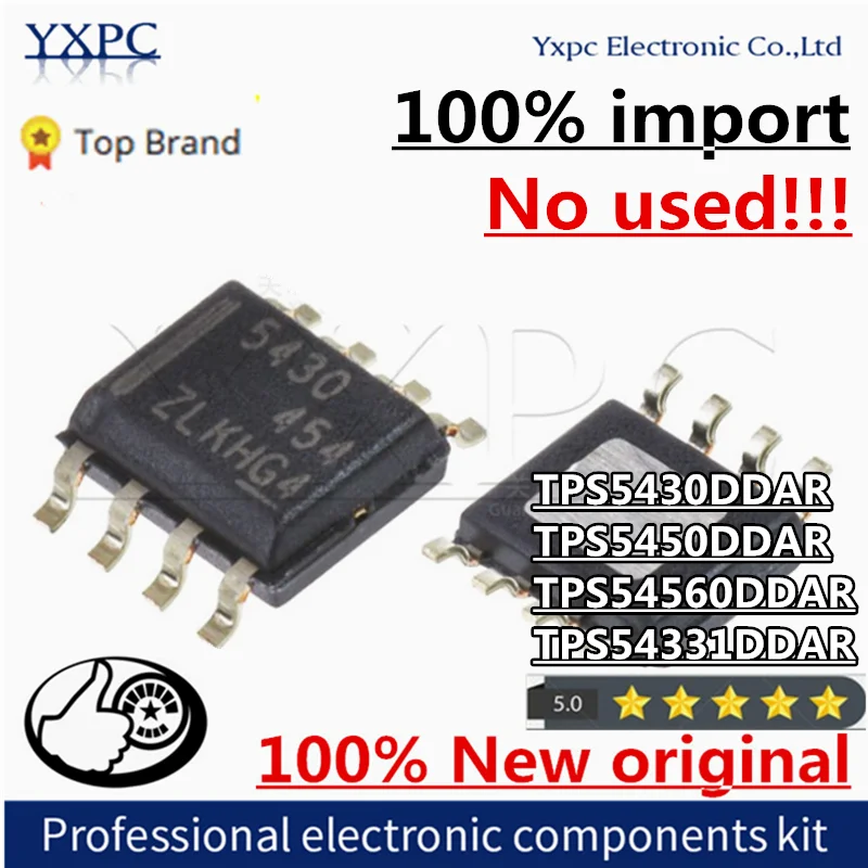 

10pcs 100% New Imported Original TPS5430DDAR TPS5450DDAR TPS54560DDAR TPS54331DDAR 5430 5450 54560 54331 SOP8 Chips
