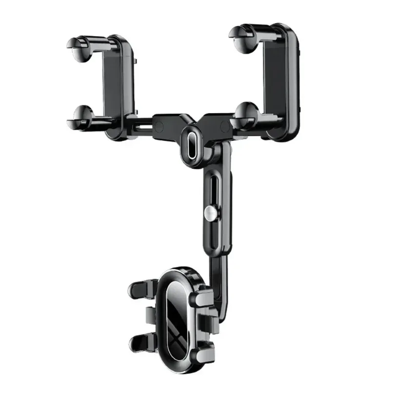 360 ° Einstellbare Auto Rückspiegel Handy Halter Für Auto Rotation Teleskop Multifunktionale Telefon Auto Halterung Steht – Detail 12