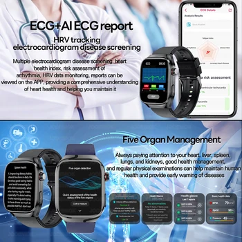 ECG Health Smartwatch with AMOLED Display 2
