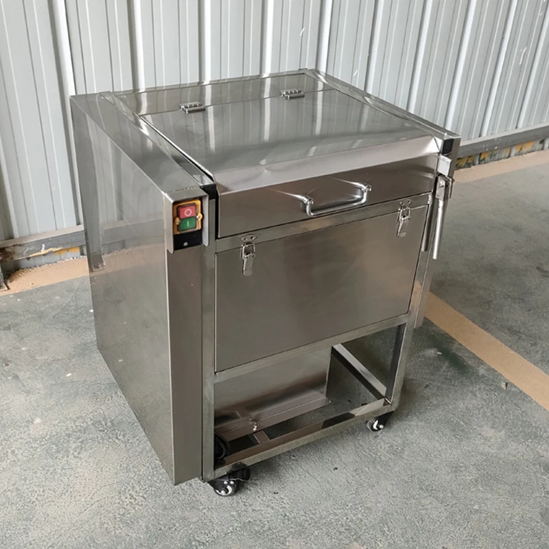 2025New Commercial 200 Capacity Vegetable Fruit Washing Peeling With Brusher Cleaning Potato Machine Stainless Steel 304 2