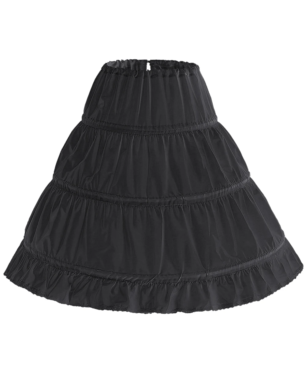 

Children Petticoat Dress Kids Petticoats for Flower Girls Dresses Little Girls Crinoline 2 Hoop Skirt Petticoat Lolita Skirt